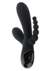 Selopa Triple Aces Rechargeable Silicone Triple Vibrator - Black